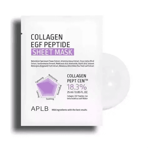 Mascarillas de Hoja Colágeno Collagen EGF Peptide Sheet Mask Set