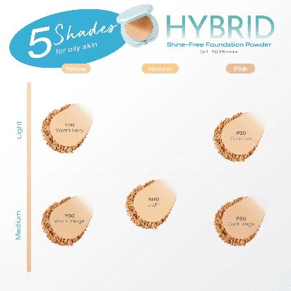 Hybrid Shine-Free Foundation Powder SPF 50 PA++++ Y50